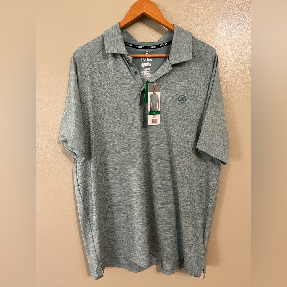 Hurley Men's Green Performance  Polo Shirt Size XL NWT